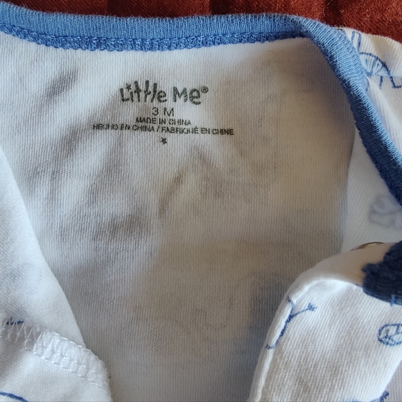 Bundle of 3 Snap Footies, Little Me, Old Navy & Carter's - Picture 4 of 6